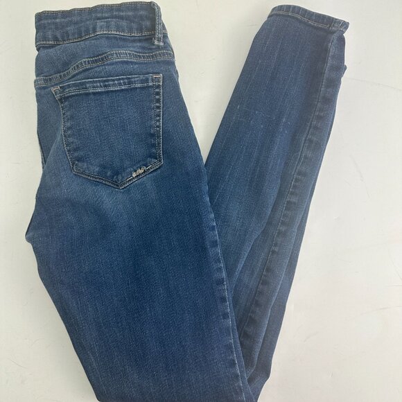 Aeropostale Jeans Womens Size 1/2 Lola Cropped Jegging Low RiseBlue Denim - Picture 2 of 8